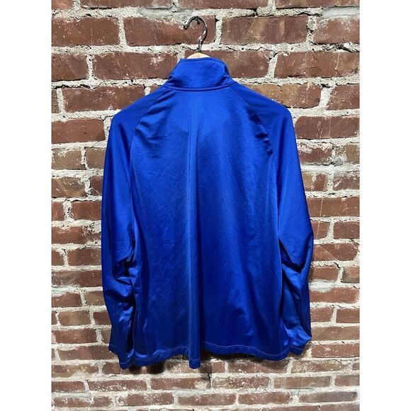 Y2K Nike Mens Blue Long Sleeve Mock Neck Sweater Size 2XL - Picture 2 of 3